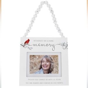 Pavilion gift company Reserved In Loving Memory Reserved Seat Photo Frame NWT